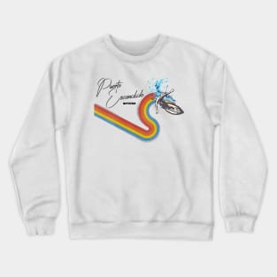 Retro 70s/80s Style Rainbow Surfing Wave Mexico Crewneck Sweatshirt